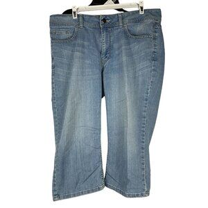 Riders by Lee Women's Denim Capri Pants Size 14 Blue